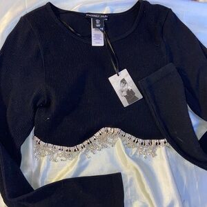 Western long sleeve croptop